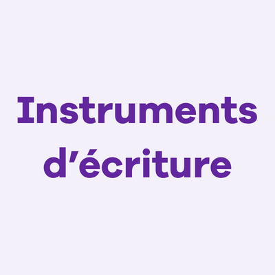 Image Instruments d'écriture